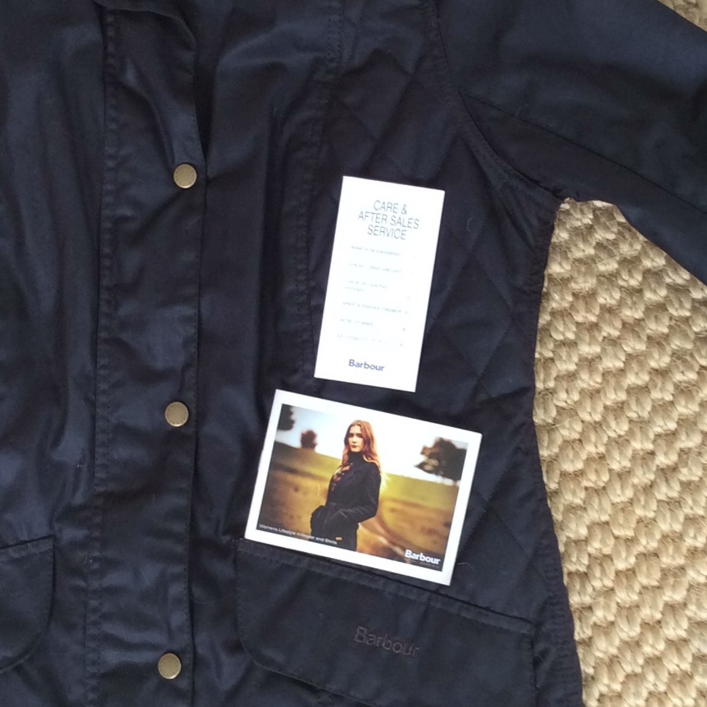Barbour Black Wax Jacket - Size US size 10 - EUC - Picture 7 of 7